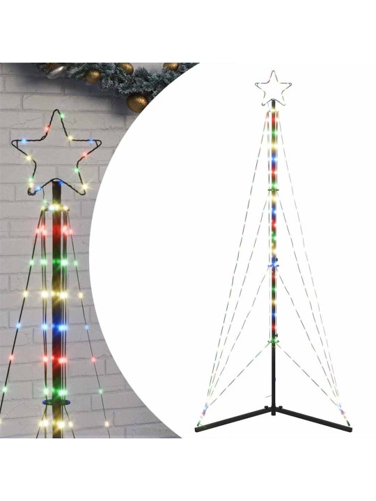 LED JÕULUPUU, 363 LEDI, VÄRVILINE , 182 CM