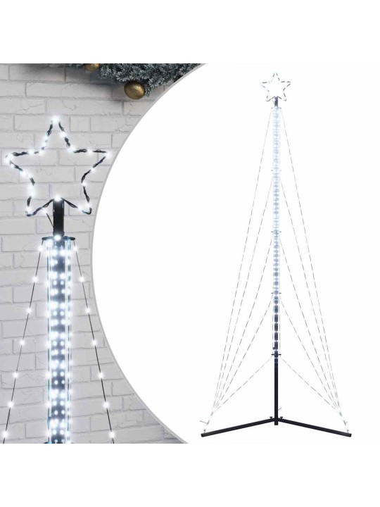 LED JÕULUPUU, 525 LEDI, KÜLM VALGE, 302 CM