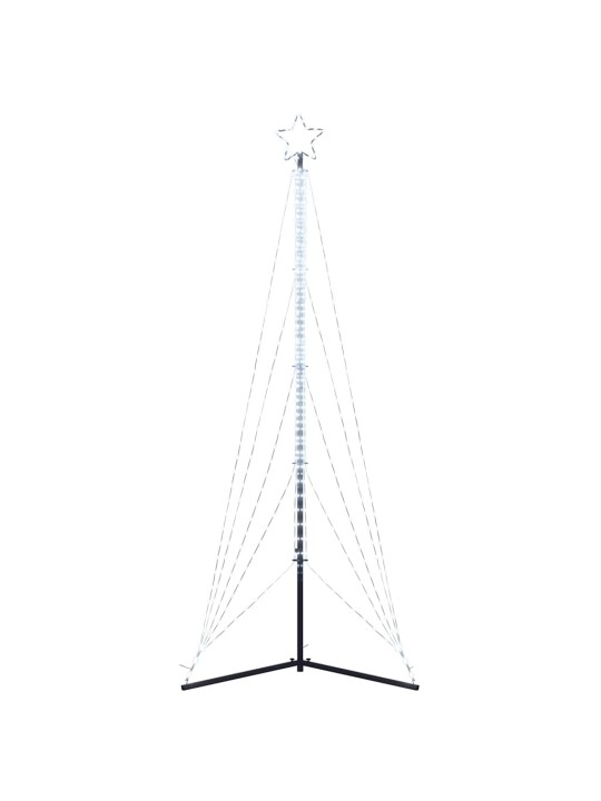 LED JÕULUPUU, 525 LEDI, KÜLM VALGE, 302 CM