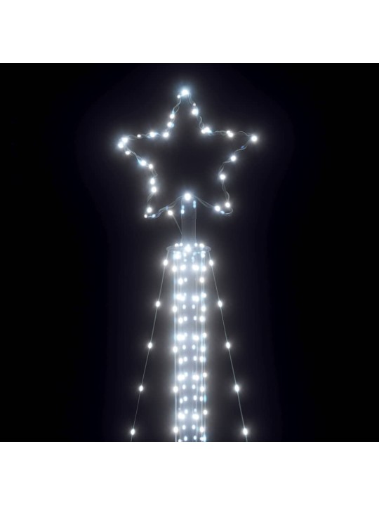 LED JÕULUPUU, 525 LEDI, KÜLM VALGE, 302 CM