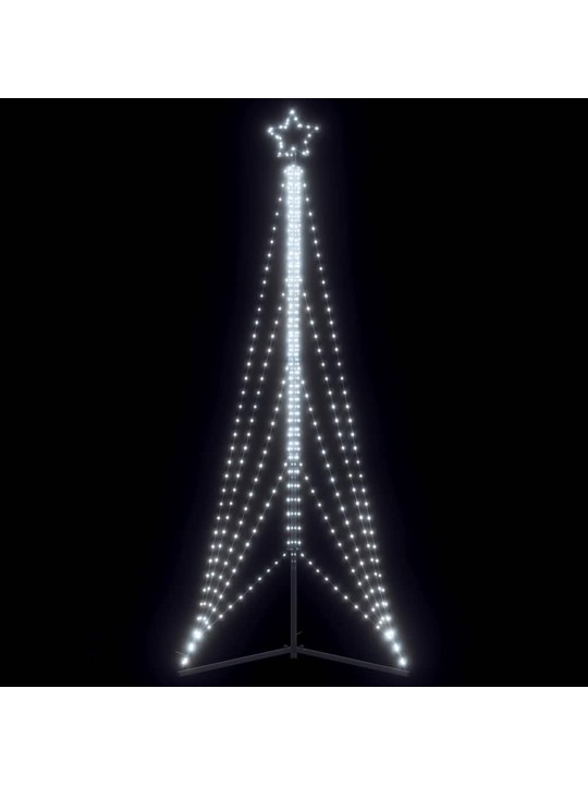 LED JÕULUPUU, 525 LEDI, KÜLM VALGE, 302 CM