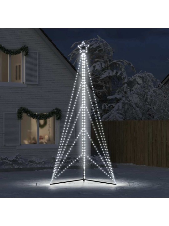 LED JÕULUPUU, 615 LEDI, KÜLM VALGE, 404,5 CM