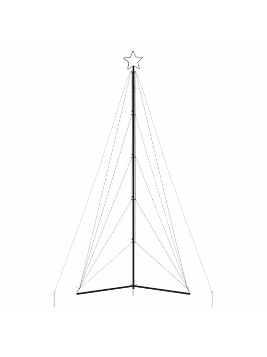 LED JÕULUPUU, 615 LEDI, KÜLM VALGE, 404,5 CM