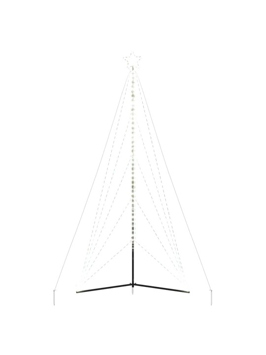 LED JÕULUPUU, 615 LEDI, KÜLM VALGE, 404,5 CM