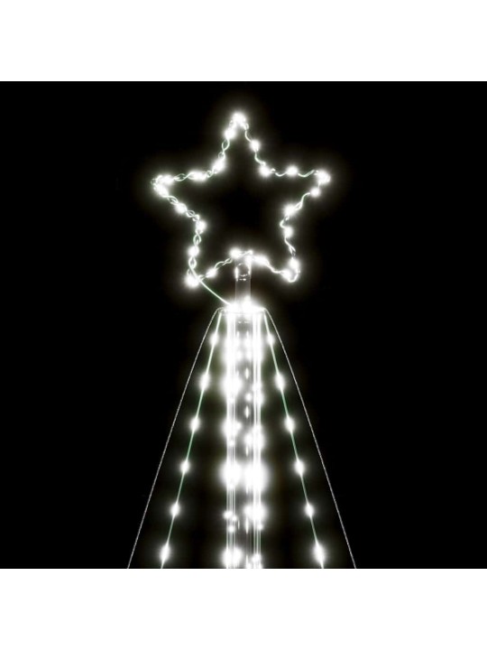 LED JÕULUPUU, 615 LEDI, KÜLM VALGE, 404,5 CM