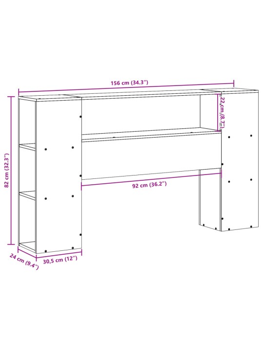 Hoiuruumiga voodipeats, valge, 150 cm, männipuit