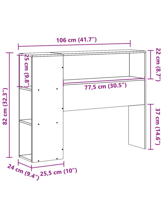 Hoiuruumiga voodipeats, 100 cm, männipuit