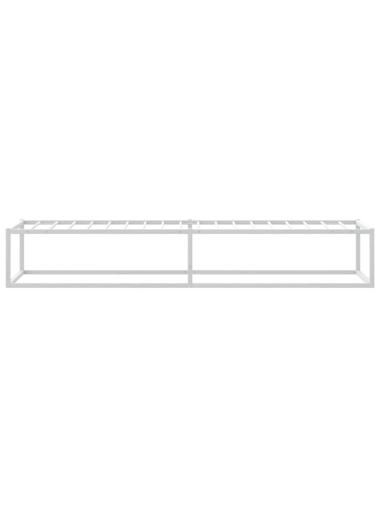 VOODIRAAM ILMA MADRATSITA VALGE 90X200 CM METALLIST