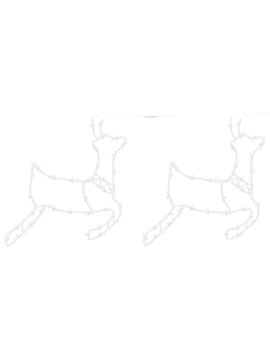 JÕULUTULED REINDEER SILHOUETTE 2 TK 35 LED SOE VALGE