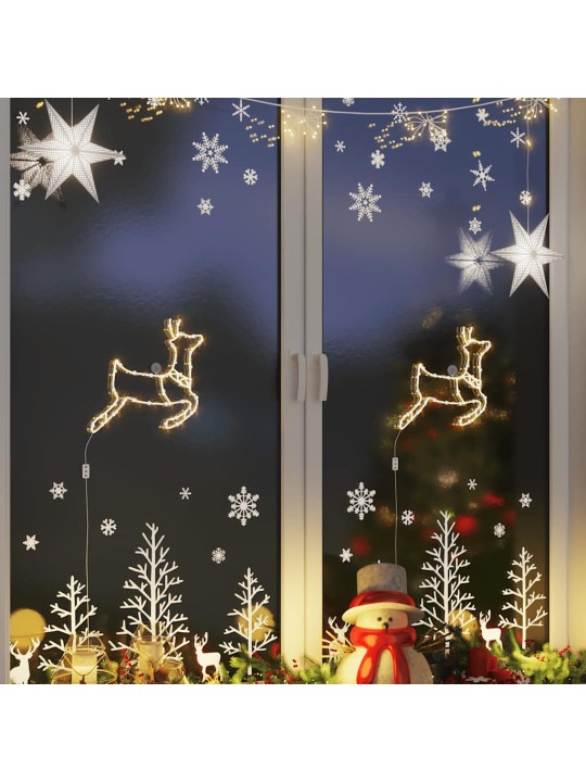 JÕULUTULED REINDEER SILHOUETTE 2 TK 35 LED SOE VALGE