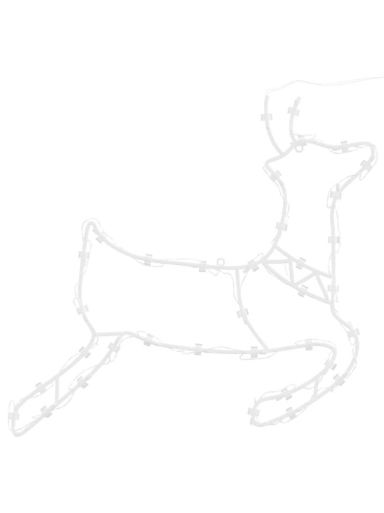 JÕULUTULED REINDEER SILHOUETTE 2 TK 35 LED SOE VALGE