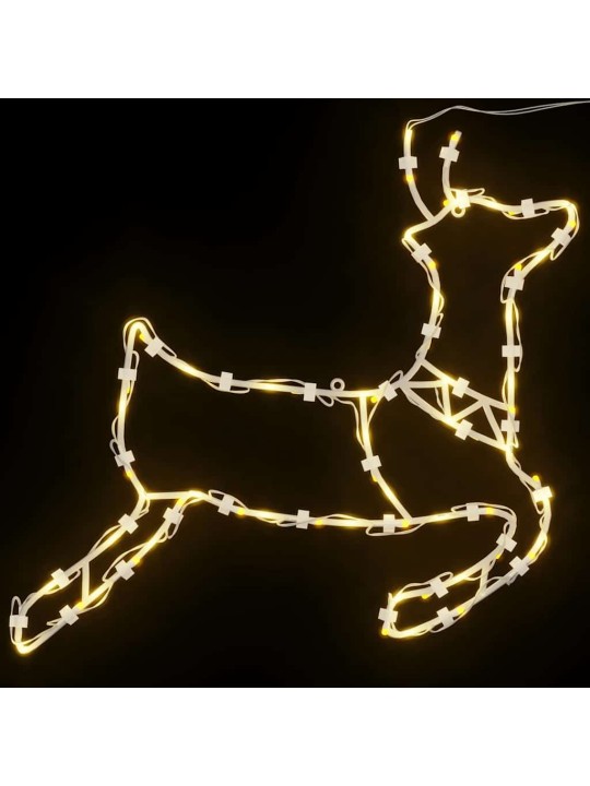 JÕULUTULED REINDEER SILHOUETTE 2 TK 35 LED SOE VALGE
