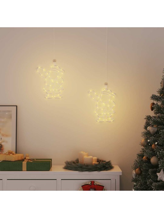 JÕULUTULED, JÕULUVANA SILUETT, 2 TK, 35 LED-I, SOE VALGE