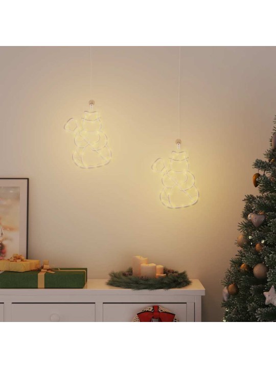 JÕULUTULED, LUMEMEMME SILUETT, 2 TK, 35 LED, SOE VALGE