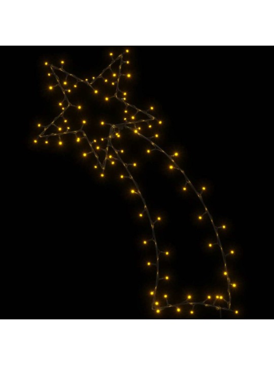 JÕULUTULED, LASKURTÄHT SILUETT, 115 LED-I, SOE VALGE
