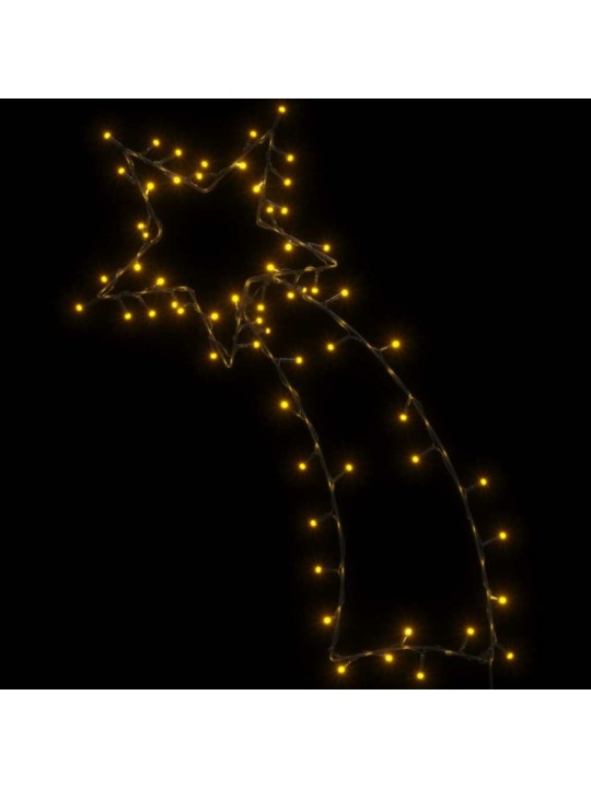 JÕULUTULED, LASKURTÄHT SILUETT, 80 LED-I, SOE VALGE