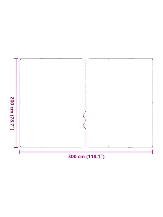 AASADEGA TAIMEKATE 2X3 M POLÜETÜLEEN