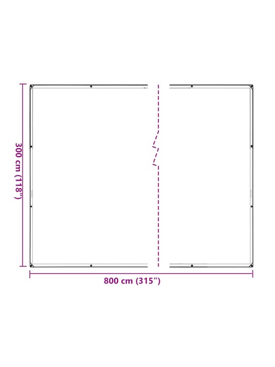 AASADEGA TAIMEKATE 3X8 M POLÜETÜLEEN