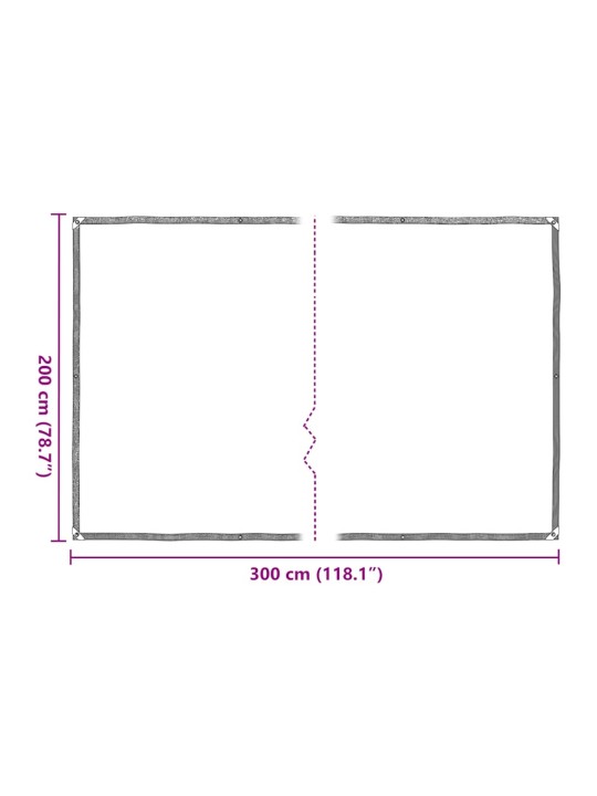 AASADEGA TAIMEKATE 2X3 M POLÜETÜLEEN