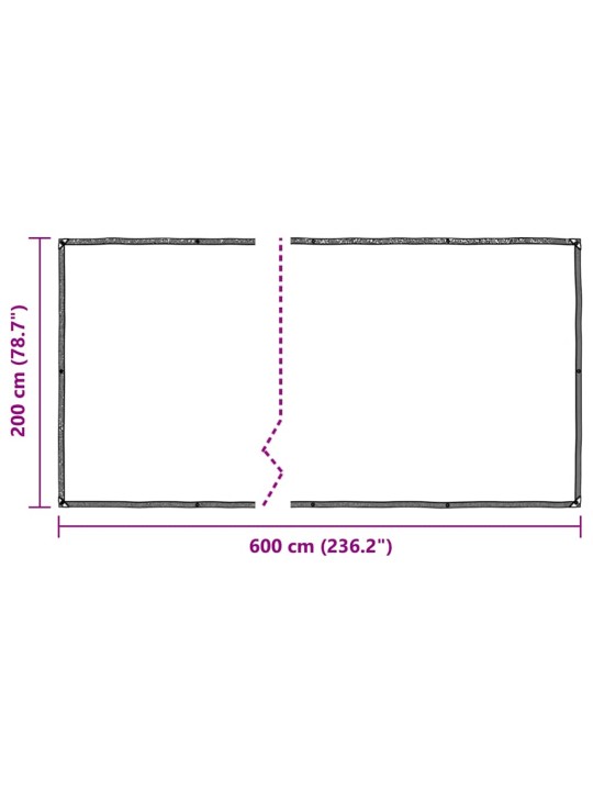 AASADEGA TAIMEKATE 2X6 M POLÜETÜLEEN