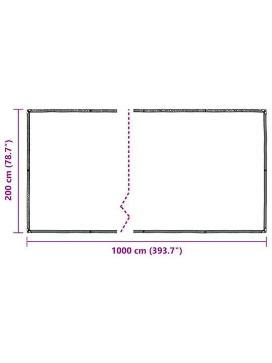 AASADEGA TAIMEKATE 2X10 M POLÜETÜLEEN