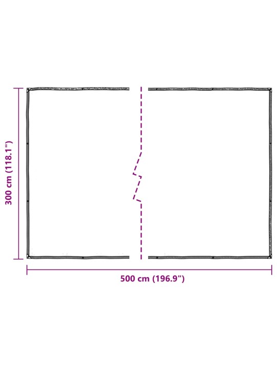 AASADEGA TAIMEKATE 3X5 M POLÜETÜLEEN