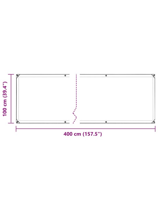 TAIMEKATE AASADEGA 1X4 M PVC