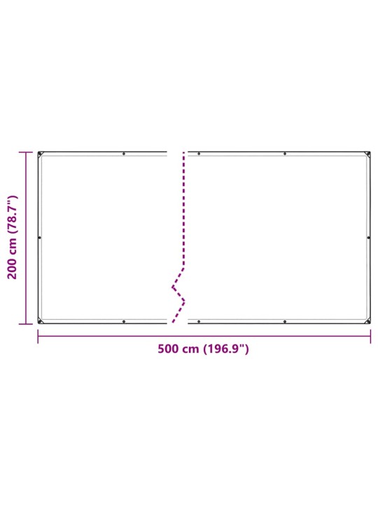 AASADEGA TAIMEKATE 2X5 M PVC