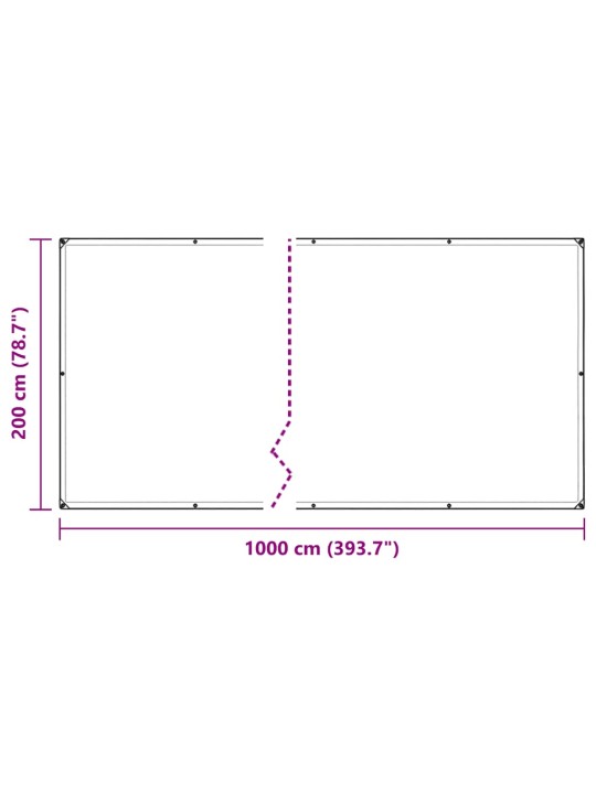 AASADEGA TAIMEKATE 2X10 M PVC