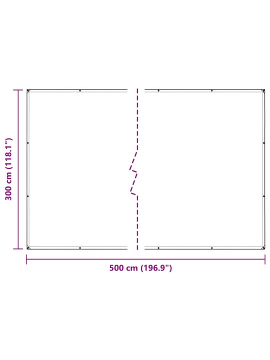 TAIMEKATE AASADEGA 3X5 M PVC