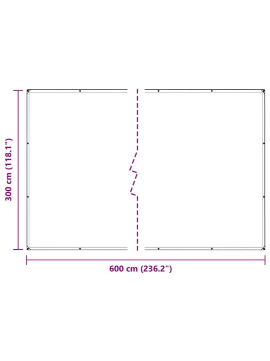 AASADEGA TAIMEKATE 3X6 M PVC