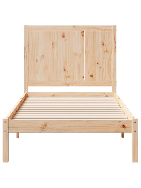 Voodiraam ilma madratsita, 100x210 cm, männipuit