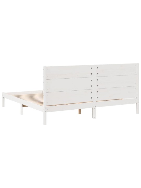 VOODIRAAM ILMA MADRATSITA, VALGE, 200X220 CM, MÄNNIPUIT