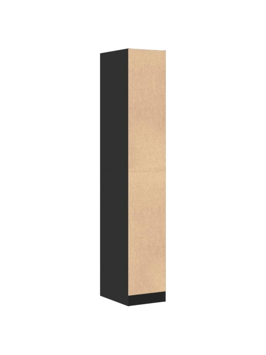 SAHTLITEGA KAPP, MUST, 30X41X174,5 CM, TEHISPUIT