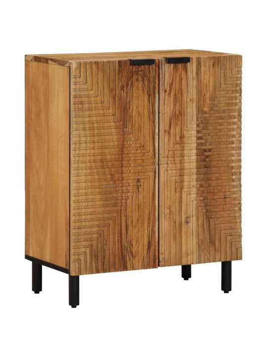 Külglaud 3 tk pruun 60 x 33 x 75 cm akaatsiapuit