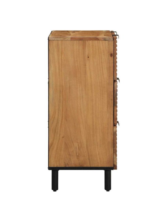 Külglaud 3 tk pruun 60 x 33 x 75 cm akaatsiapuit