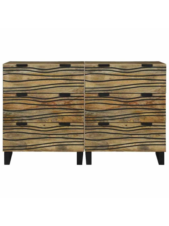 Kappide külgedel 2 tk pruun 60 x 33.5 x 75 cm mangopuit