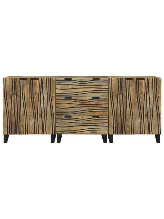 Vannitoa mööblikomplekt 3 tk pruun 180 x 33 x 75 cm tugev mango puu