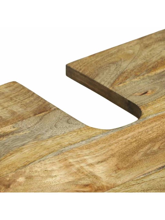 Vannitoa mööblikomplekt riiuliga uksega 2 tk pruun 62 x 33 x 58 cm