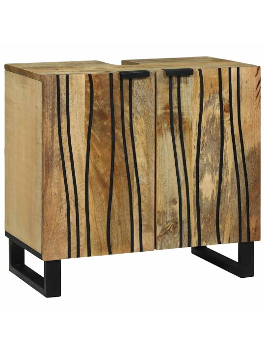 Vannitoa mööblikomplekt riiuliga uksega 2 tk pruun 62 x 33 x 58 cm