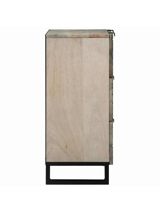 Kappide külgedel 2 tk valge 60 x 33.5 x 75 cm mangopuit