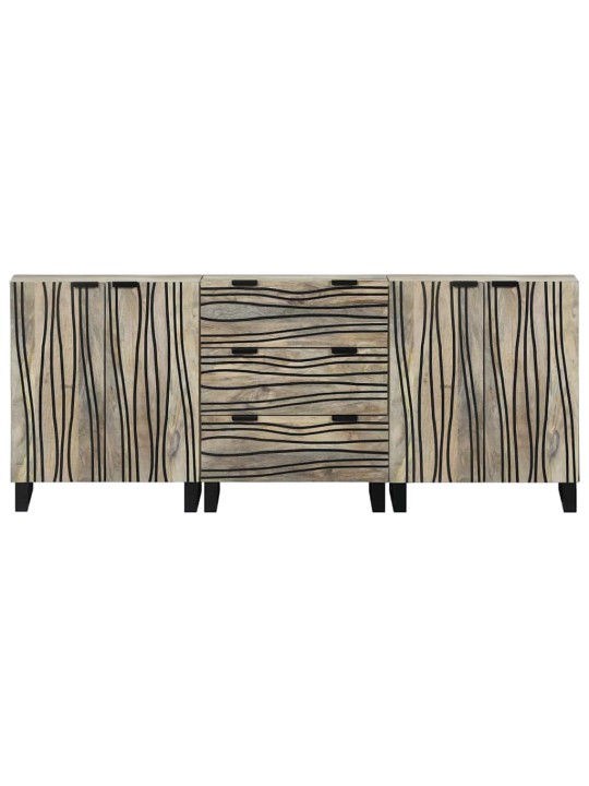 Vannitoa mööblikomplekt 3 tk valge 180 x 33 x 75 cm tugev mango puu