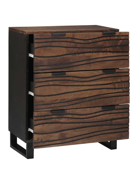 Kappide külgedel 2 tk pruun 60 x 33.5 x 75 cm mangopuit