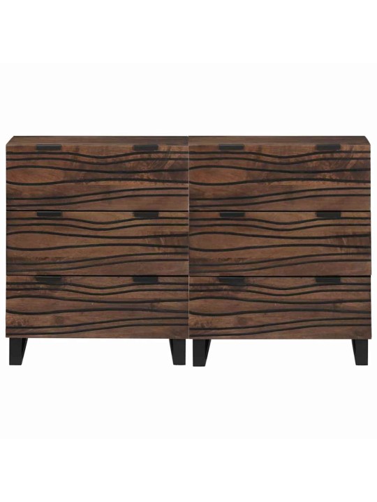 Kappide külgedel 2 tk pruun 60 x 33.5 x 75 cm mangopuit