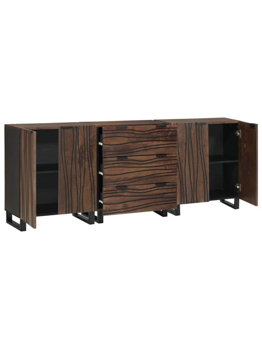 Vannitoa mööblikomplekt 3 tk pruun 180 x 33 x 75 cm tugev mango puu