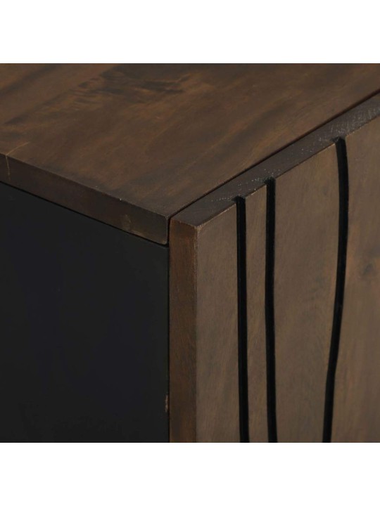 Vannitoa mööblikomplekt riiuliga 2 tk pähklipruun 62 x 33 x 58 cm