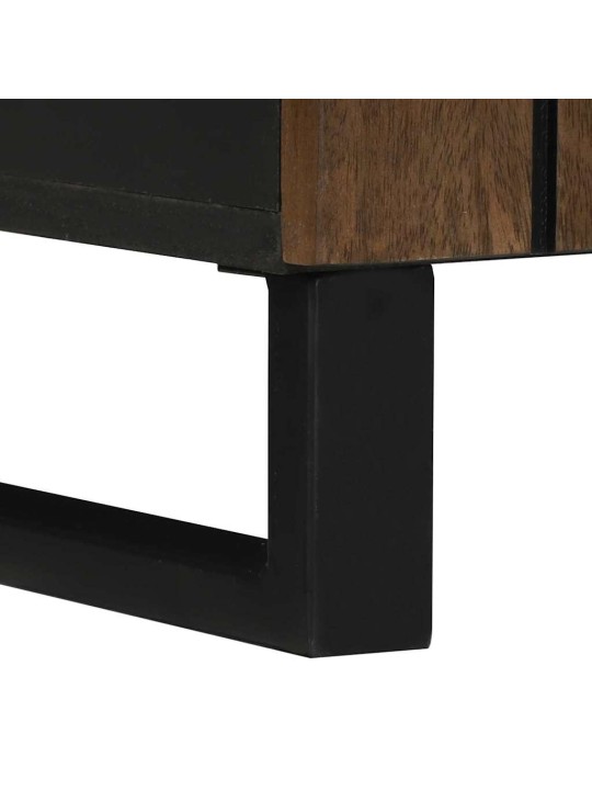 Vannitoa mööblikomplekt riiuliga 2 tk pähklipruun 62 x 33 x 58 cm
