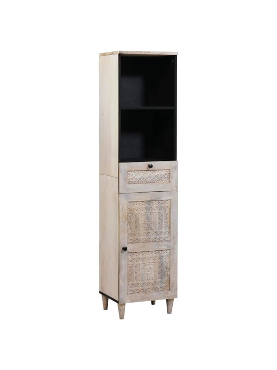 Vannitoa mööbleset 3 tk valge 38 x 33 x 160 cm mangopuit
