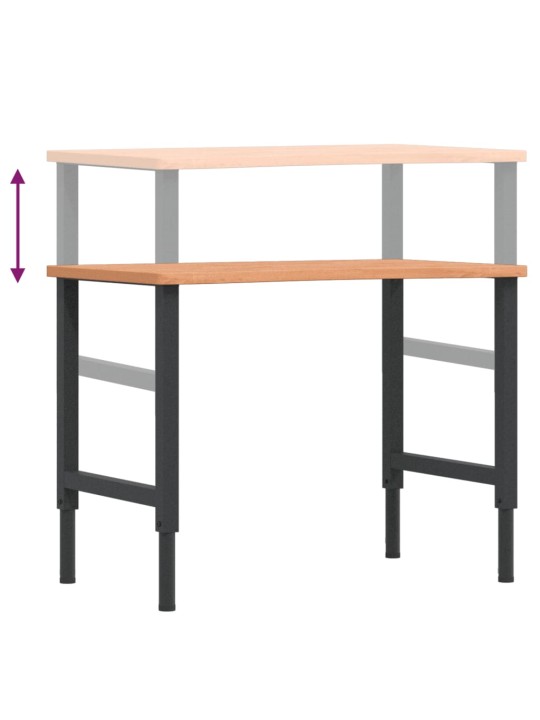 Töölaud, 100 x (55-60) x (71,5-98) cm, pöökpuu