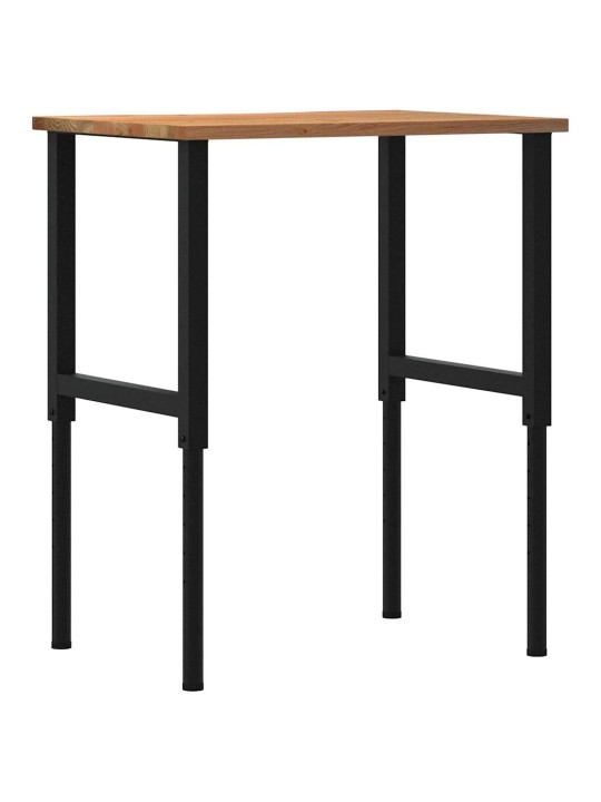 TÖÖLAUD, HELEPRUUN, 80X60X(71,5-98) CM, TAMMEPUIT